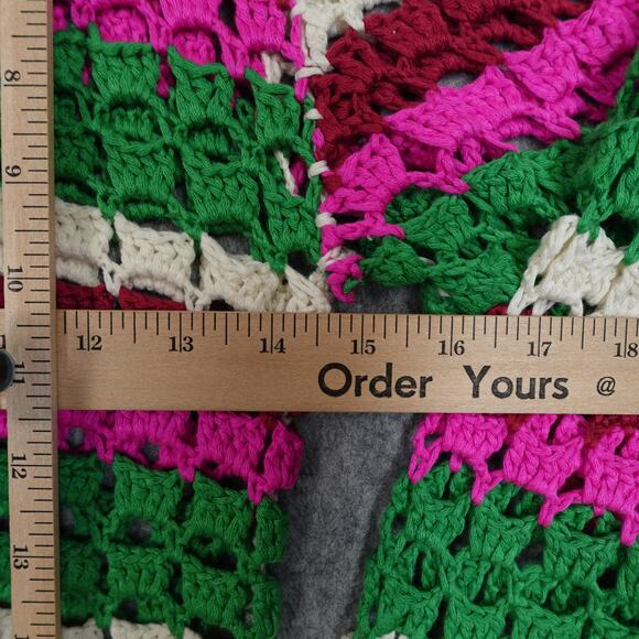 Greylin Sweater Womens Small NWT Paola Crochet Crew Neck Open Knit Multicolor - Picture 9 of 11